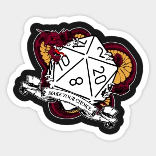 Make your Choice dice Sticker